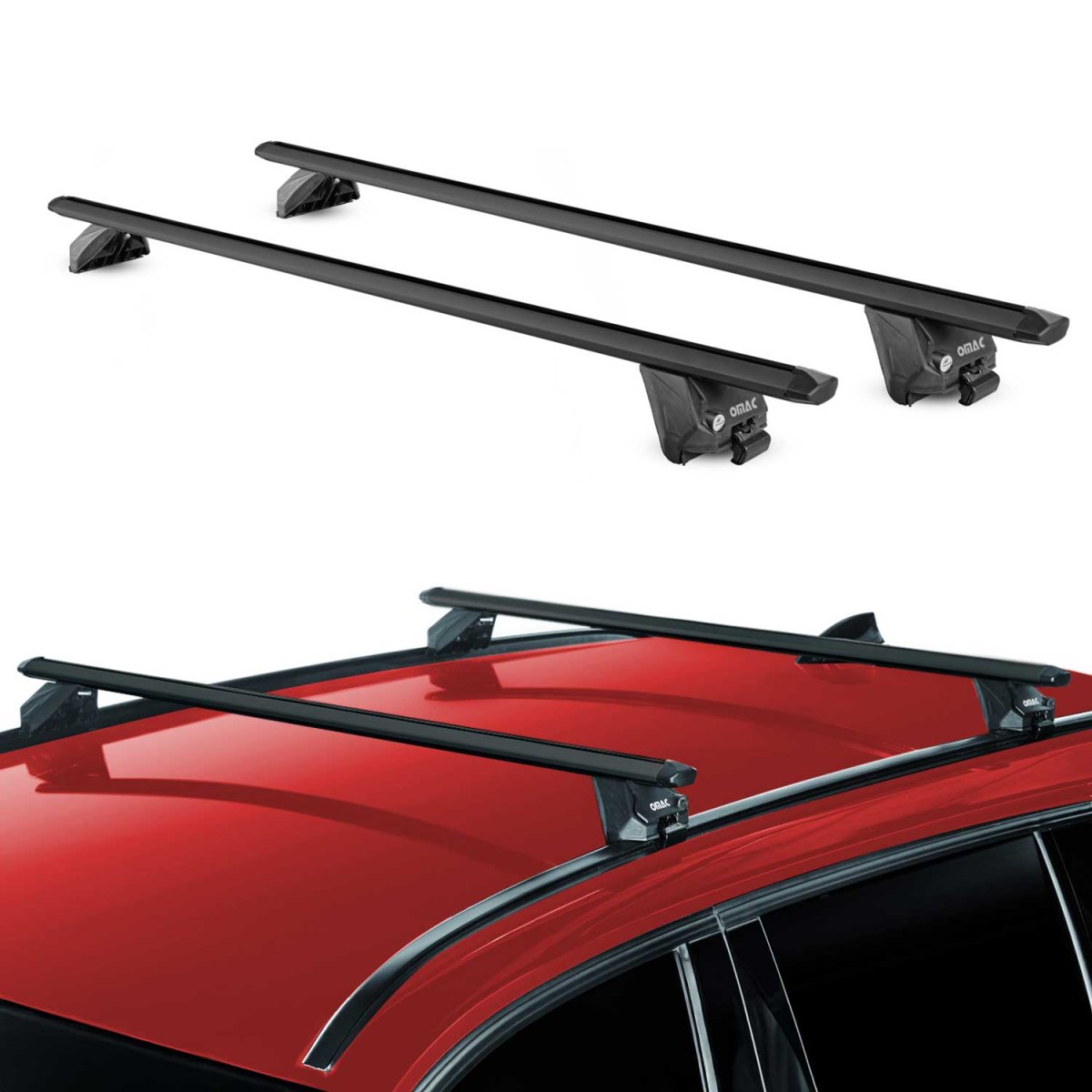 MINI Countryman Roof Rack - Omac - OMAC Basic V2 Flush - Black - 2024+